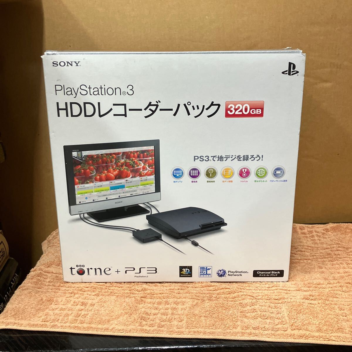 PlayStation3 HDD магнитофон упаковка PS3 уголь черный CECH-3000B электризация подтверждено б/у текущее состояние товар 