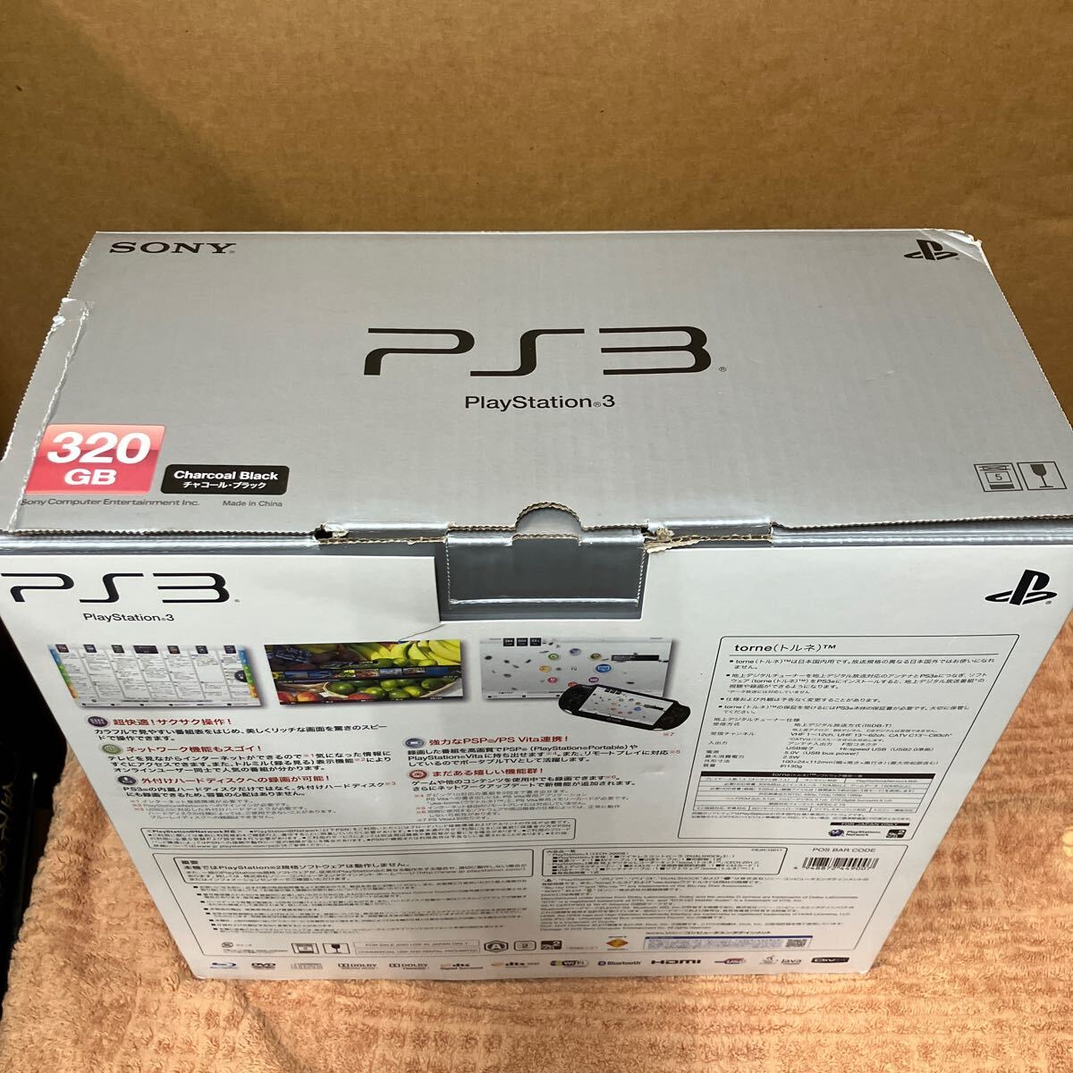 PlayStation3 HDD магнитофон упаковка PS3 уголь черный CECH-3000B электризация подтверждено б/у текущее состояние товар 