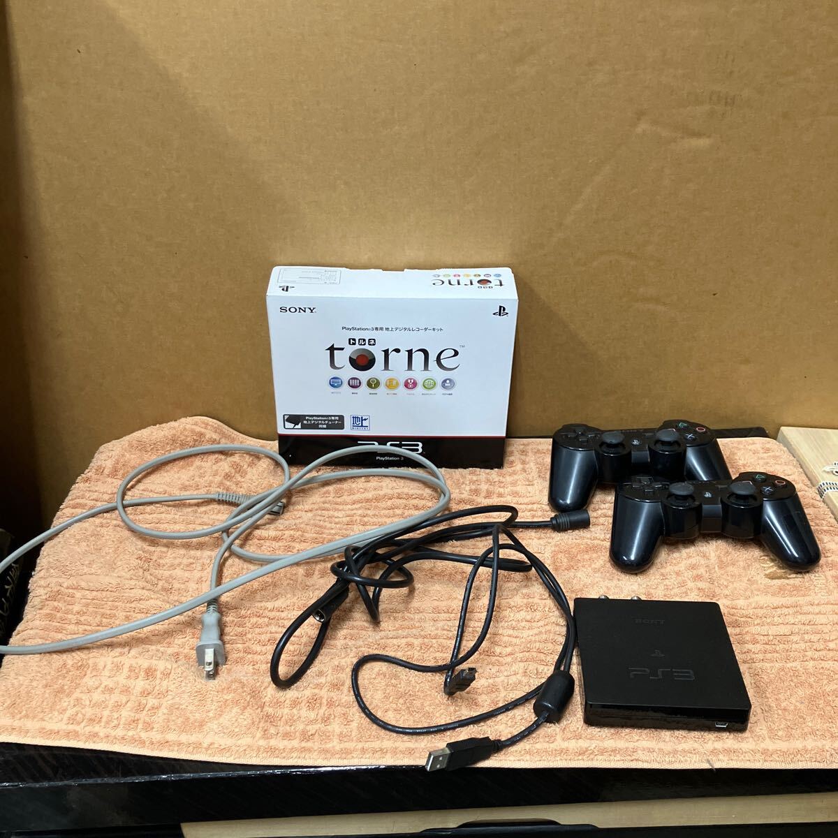 PlayStation3 HDD магнитофон упаковка PS3 уголь черный CECH-3000B электризация подтверждено б/у текущее состояние товар 