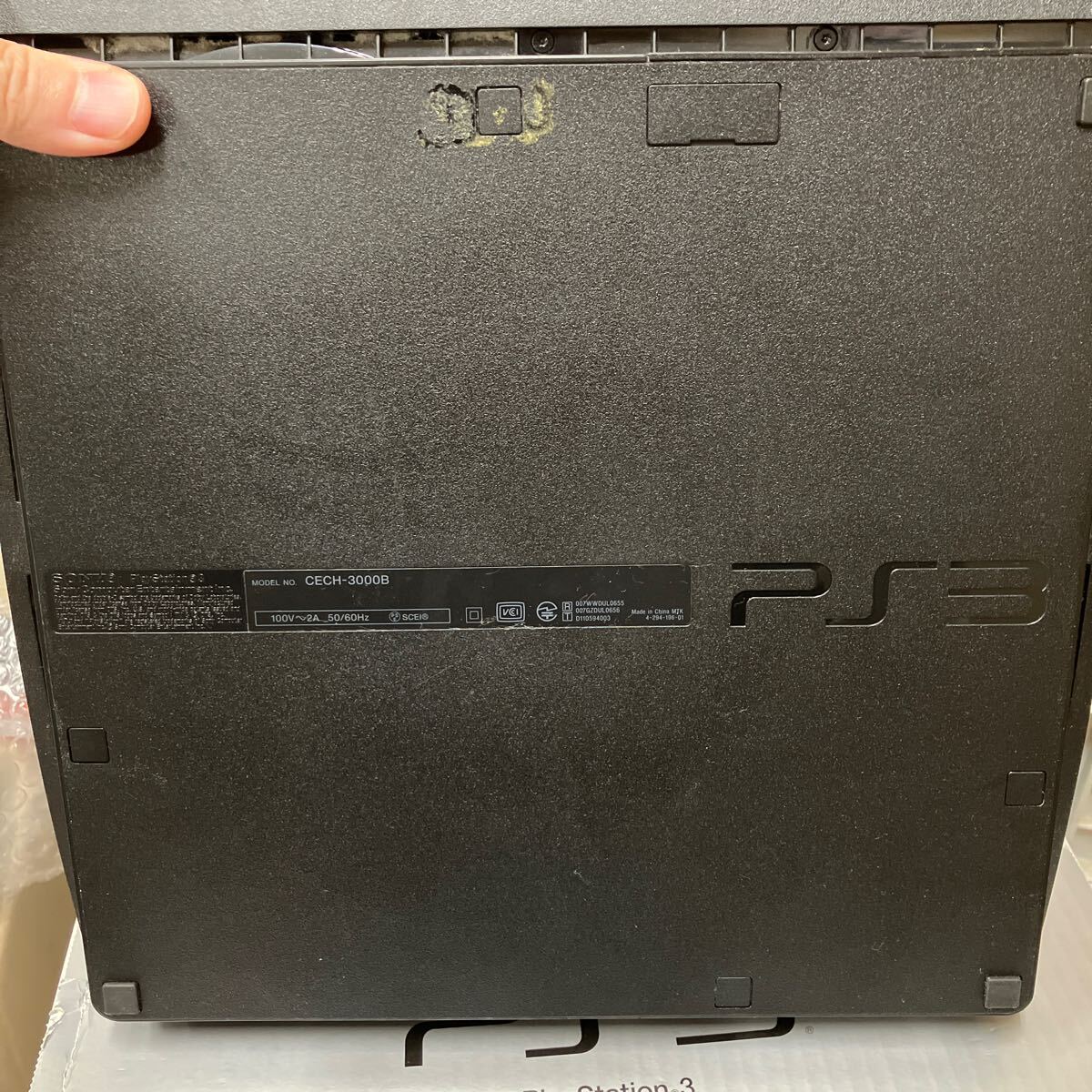 PlayStation3 HDD магнитофон упаковка PS3 уголь черный CECH-3000B электризация подтверждено б/у текущее состояние товар 