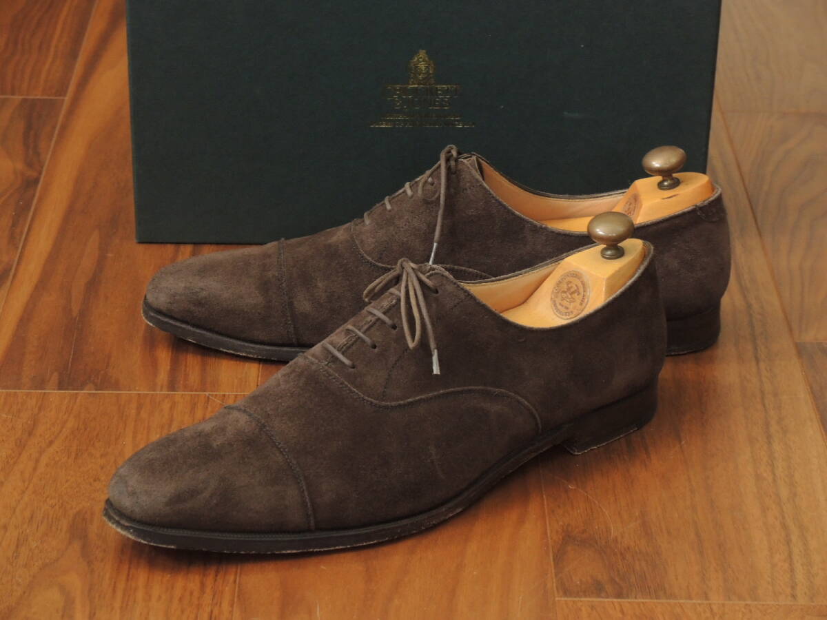 極上美品　15萬(wàn)円 Crockett&Jones 本國(guó)でセールスNo1モデル　11E　348　極上スウェード別注モデル