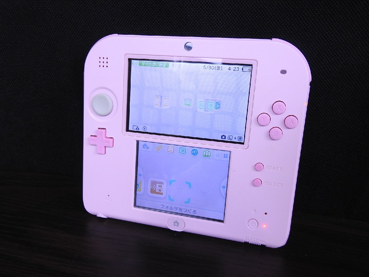 B-143 中古 現(xiàn)狀品 ニンテンドー 任天堂 Nintendo 2DS 本體 ポータブル ゲーム機本體のみ ピンク タッチペンあり おもちゃ