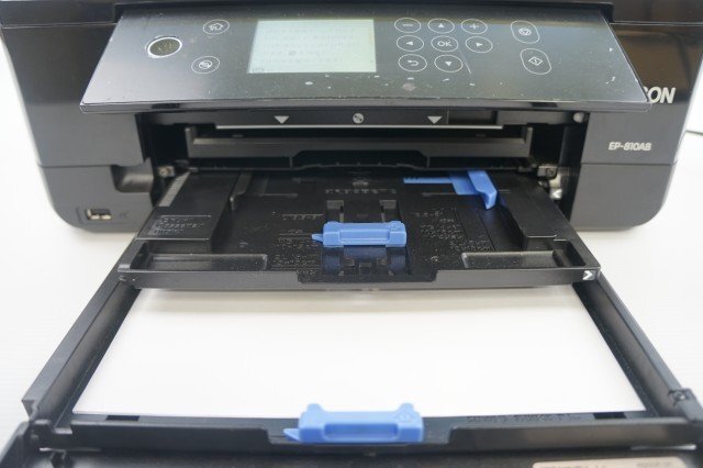 G-124 【ジャンク品 中古品】EPSON エプソン EP-810AB 6色インク インクジェットプリンター 印刷 コピー スキャン ラベル印刷