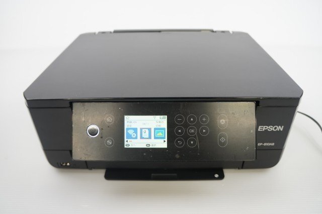 G-124 【ジャンク品 中古品】EPSON エプソン EP-810AB 6色インク インクジェットプリンター 印刷 コピー スキャン ラベル印刷