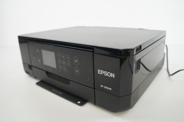 G-124 【ジャンク品 中古品】EPSON エプソン EP-810AB 6色インク インクジェットプリンター 印刷 コピー スキャン ラベル印刷