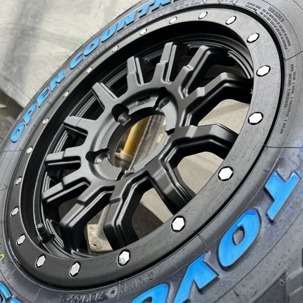 5本セット!! ジムニー 16インチ 5.5j 5H 185/85R16 新品 タイヤホイールセット トーヨー オープンカントリー JB64 JB23 JA11 スペア 背面用_画像8