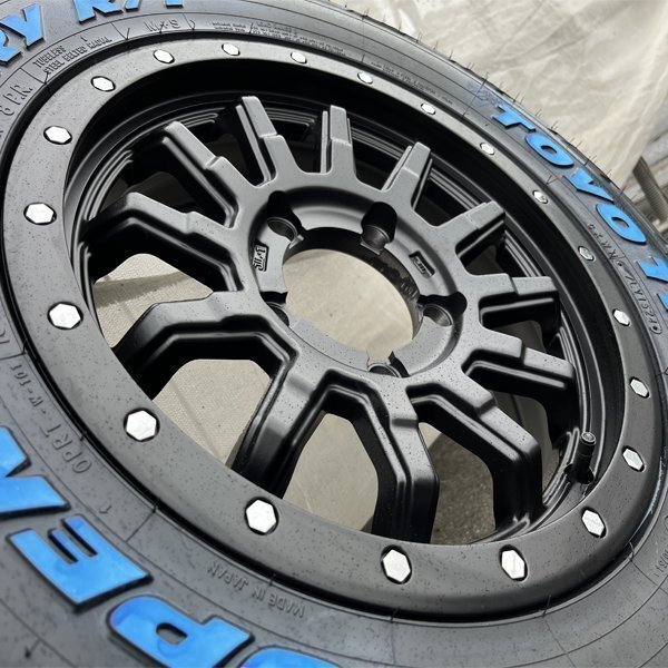 5本セット!! ジムニー 16インチ 5.5j 5H 185/85R16 新品 タイヤホイールセット トーヨー オープンカントリー JB64 JB23 JA11 スペア 背面用_画像9