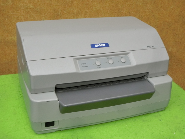 [A21894] EPSON(エプソン)PLQ-20 小型 水平型ドットプリンタ 単票専用機(jī) USB／パラレル接続対応 ◎印字動(dòng)作OK◎ ▼現(xiàn)狀品　印綬抜けあり