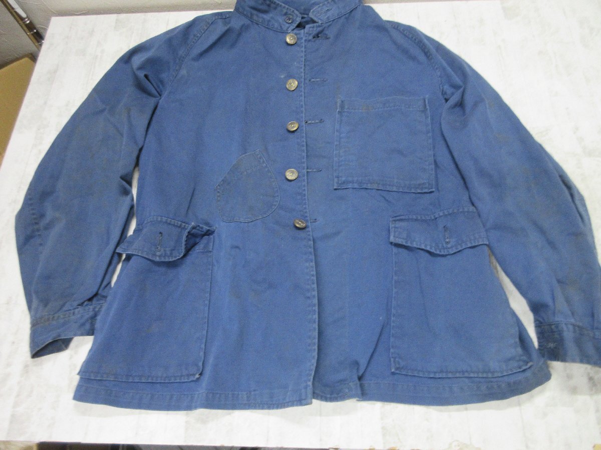H 1. 舊國(guó)鉄 作業(yè)衣 日本國(guó)有鉄道 制服 作業(yè)著 作業(yè)服 上著 鉄道 ビンテージ レトロ 當(dāng)時(shí)物 コレクション 【星見(jiàn)】