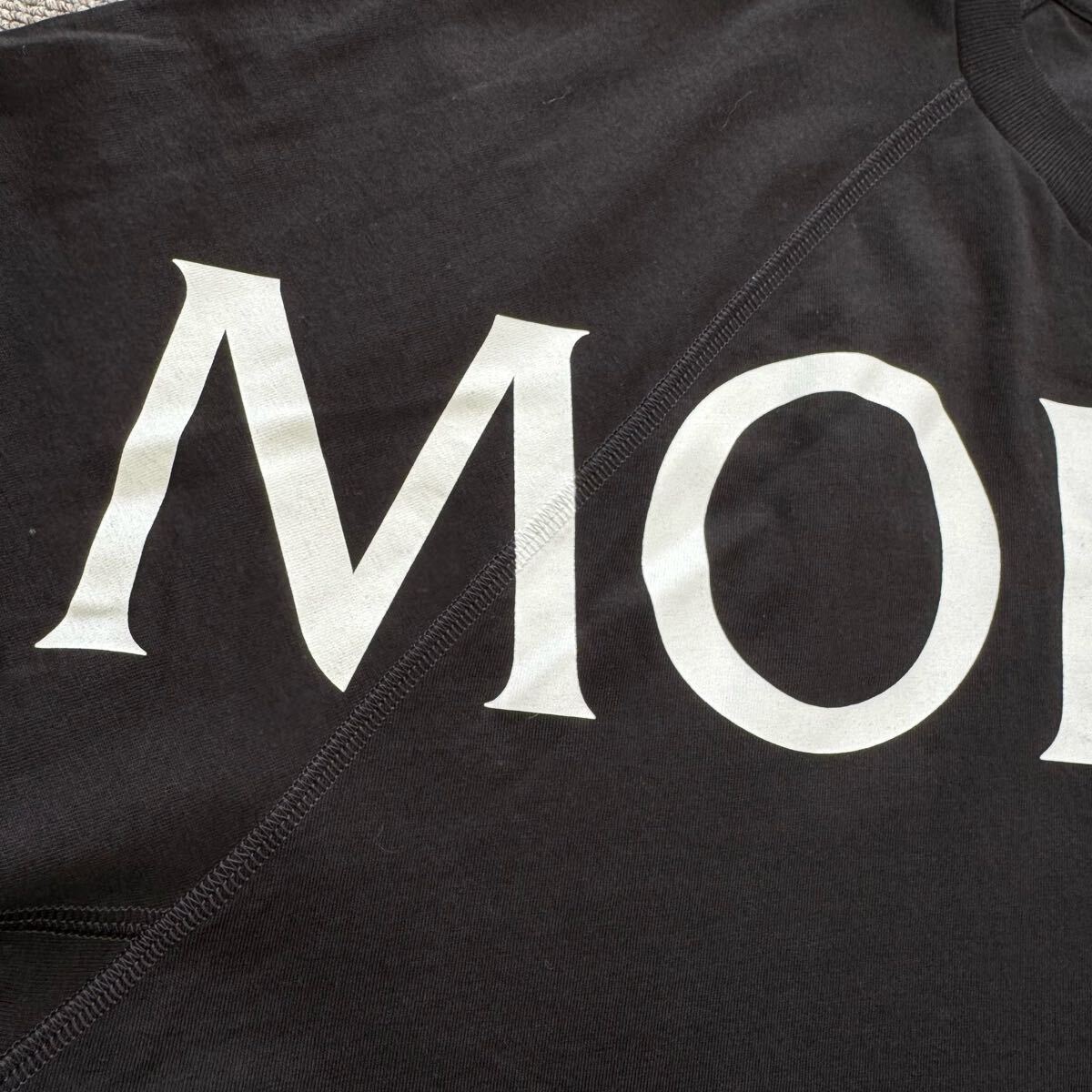 15『極美品?現(xiàn)行タグ』 MONCLER モンクレール メンズ ビッグロゴ ラバーワッペン 半袖 Tシャツ トップス ブラック 黒 XXLサイズ