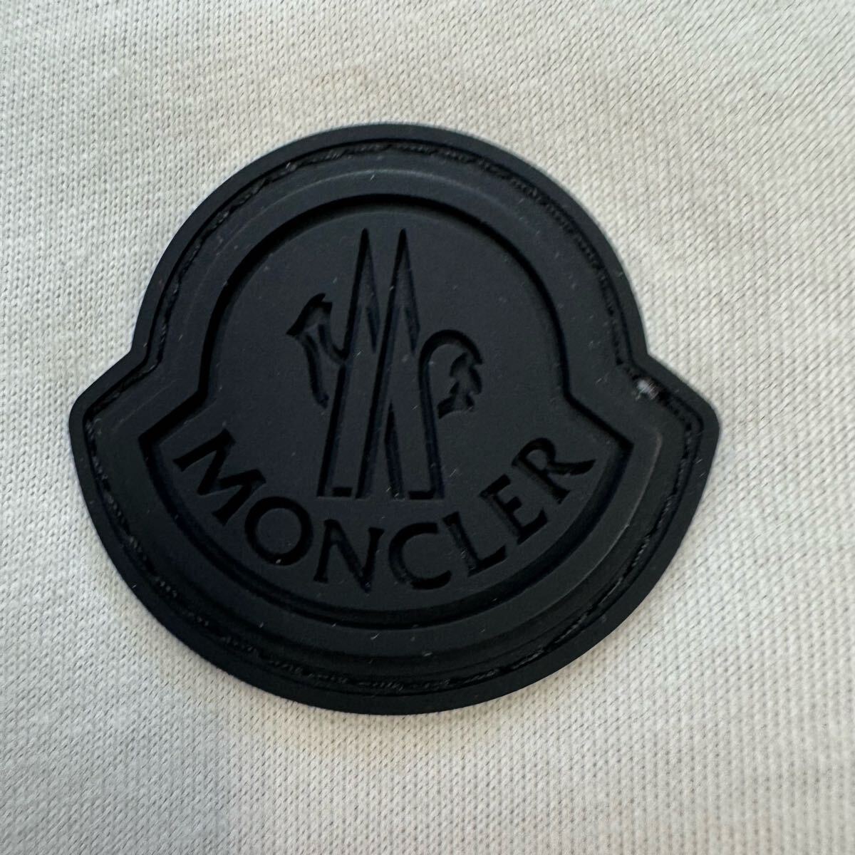 95『美品?現(xiàn)行タグ』 MONCLER モンクレール メンズ 半袖 Tシャツ トップス ラバーワッペン バックロゴ 立體ロゴ ホワイト 白 Lサイズ