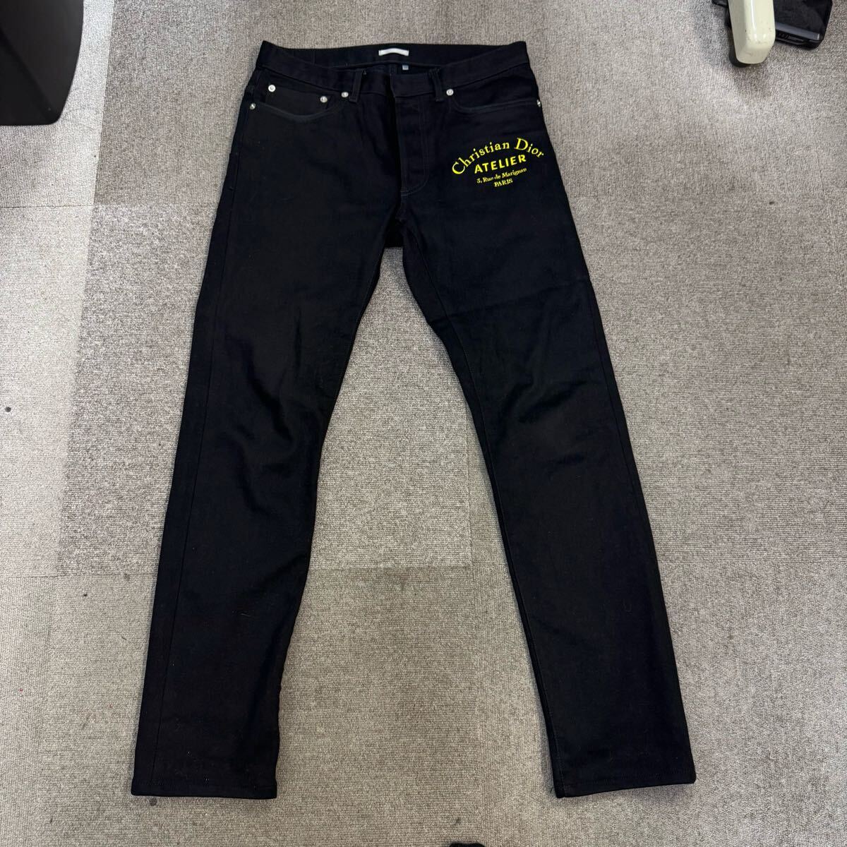 【希少】Dior HOMME / ディオール オム エディブラックデニム　28 DIOR ブラックデニム 希少】Dior HOMME / ディオール オム エディ