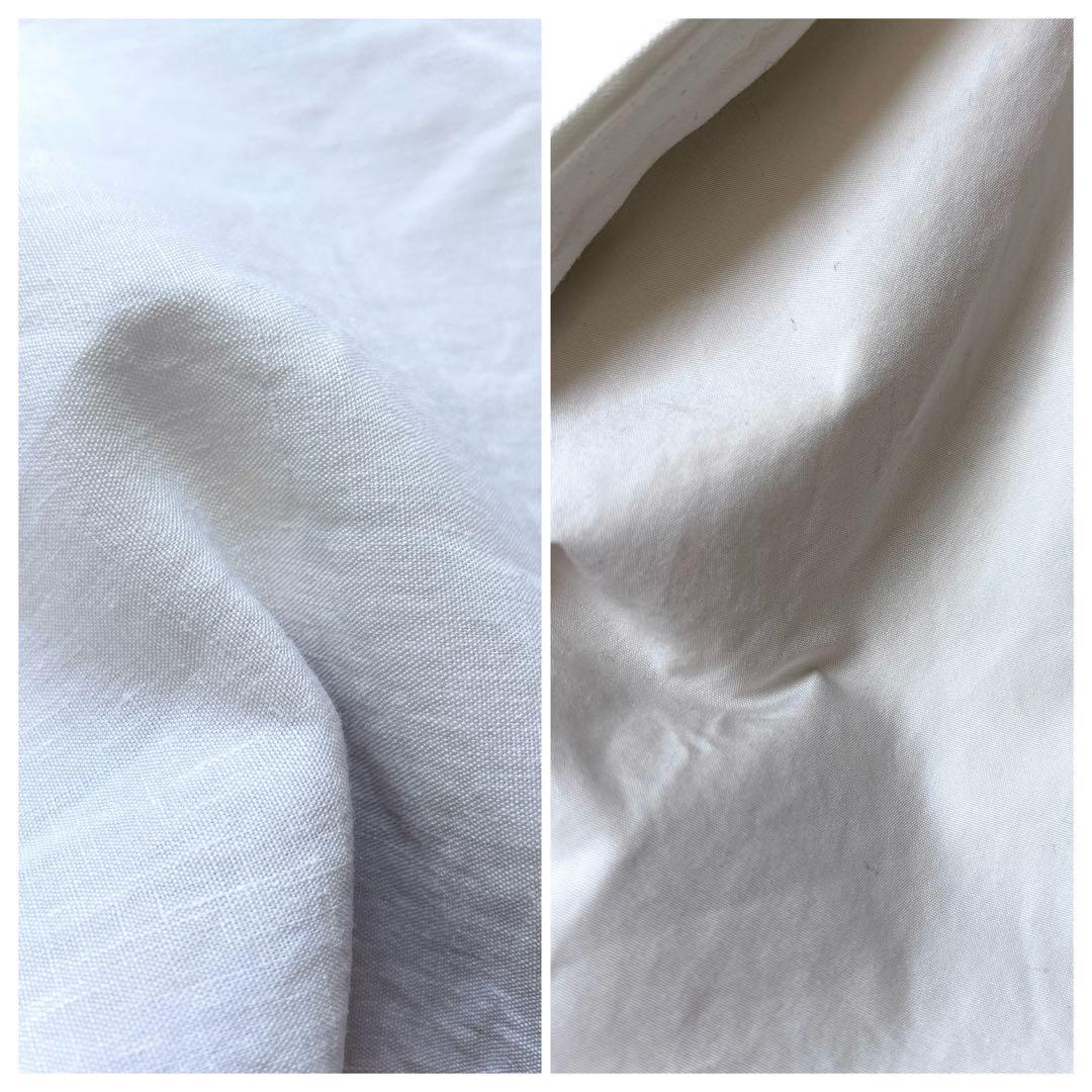 ソフィードール SOFIE D'HOORE 麻 リネン コットン 切り替え ゆったり Aライン プルオーバー ロング ワンピース 白_画像5