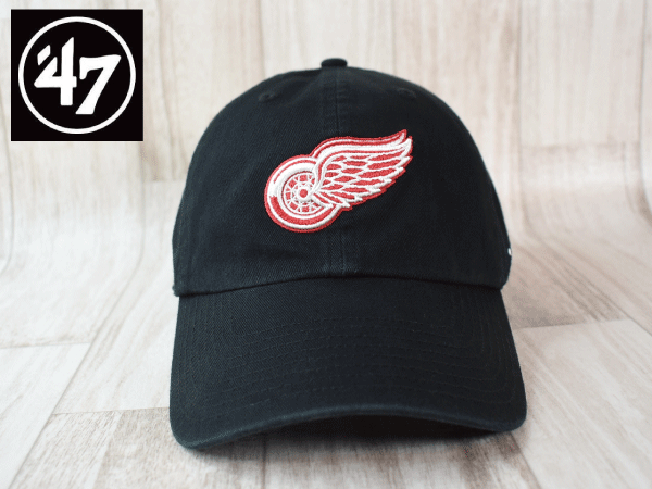 1円スタート!【未使用品】(フリーサイズ) 47 BRAND NHL DETROIT RED WINGS デトロイト レッドウィングス キャップ 帽子 USモデル J251の画像2