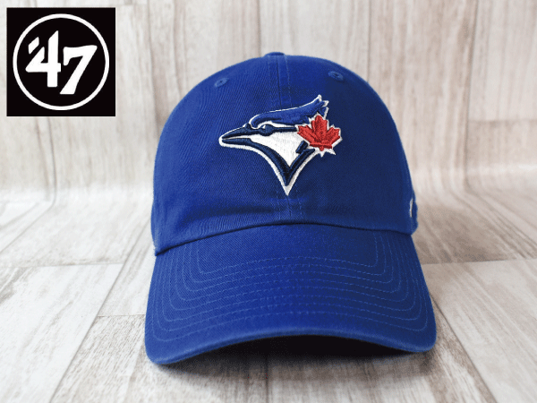 1 иен старт![ не использовался товар ]( свободный размер ) 47 BRAND MLB TORONTO BLUE JAYS Toronto голубой J z колпак шляпа US модель J334