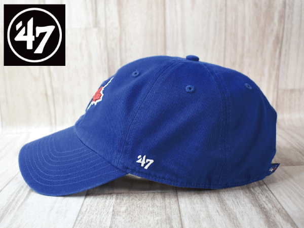 1 иен старт![ не использовался товар ]( свободный размер ) 47 BRAND MLB TORONTO BLUE JAYS Toronto голубой J z колпак шляпа US модель J334