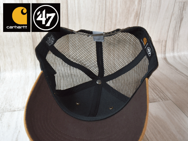 1円スタート【未使用品】(フリーサイズ) 47 BRAND × Carhartt カーハート NFL HOUSTON TEXANS テキサンズ キャップ USモデル J354