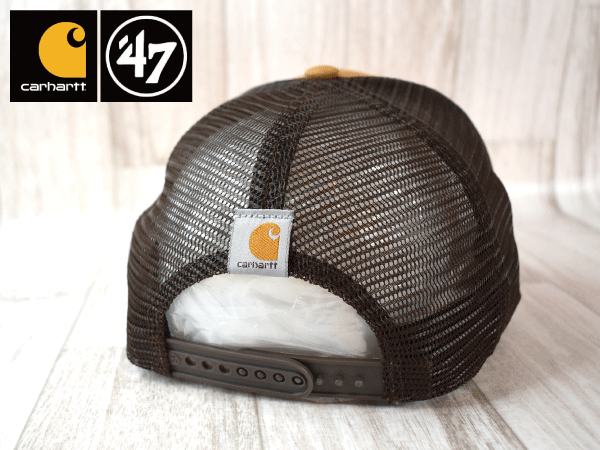 1円スタート【未使用品】(フリーサイズ) 47 BRAND × Carhartt カーハート NFL HOUSTON TEXANS テキサンズ キャップ USモデル J354