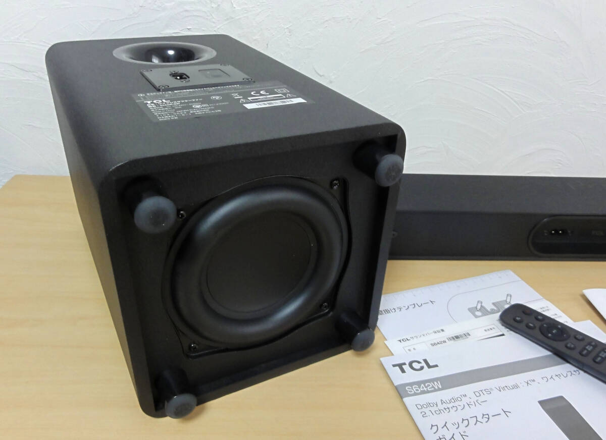 【たるたる】TCL S642W ワイヤレスサブウーファー サウンドバー 楽天市場】【正規品販売店】TCL サウンドバー+サブウーファー