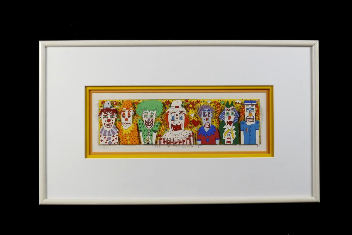 LIG】真作保証 ジェームス・リジィ James Rizzi「SEND IN THE LIG】真作保証 ジェームス・リジィ James Rizzi「SEND IN THE