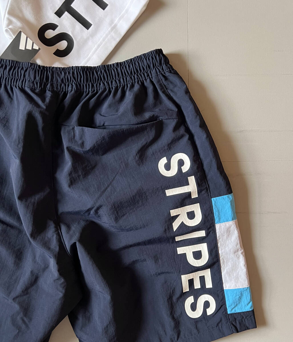 adidas■アディダス〔2XL〕上下セット Tシャツ ハーフパンツ セットアップ 白 ホワイト ネイビー 青 ブルー グレー ゆるめ 25'正規(guī)品 