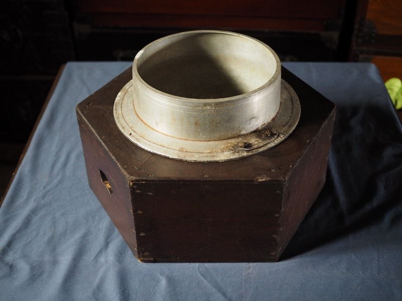 アンティーク木制羽釜臺 昭和初期　古録展 送料別 Dサイズ　中古 品番H1642