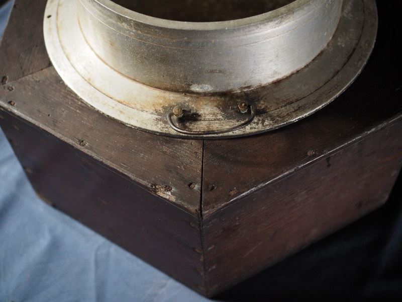 アンティーク木制羽釜臺 昭和初期　古録展 送料別 Dサイズ　中古 品番H1642