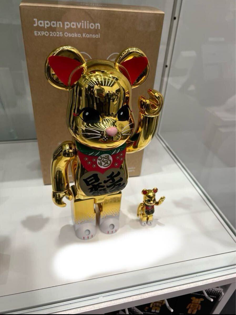 BE@RBRICK 日本館 関西万博 招き猫 100% & 400% BE@RBRICK 日本館 大阪関西万博限定 招き猫 100% & 400%