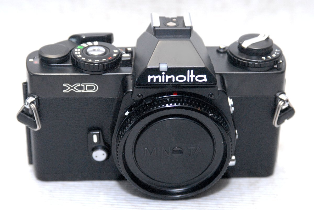 （绮丽）MINOLTA ミノルタ 昔の高级一眼レフカメラ XD（黒）ボディ 希少品（难あり）