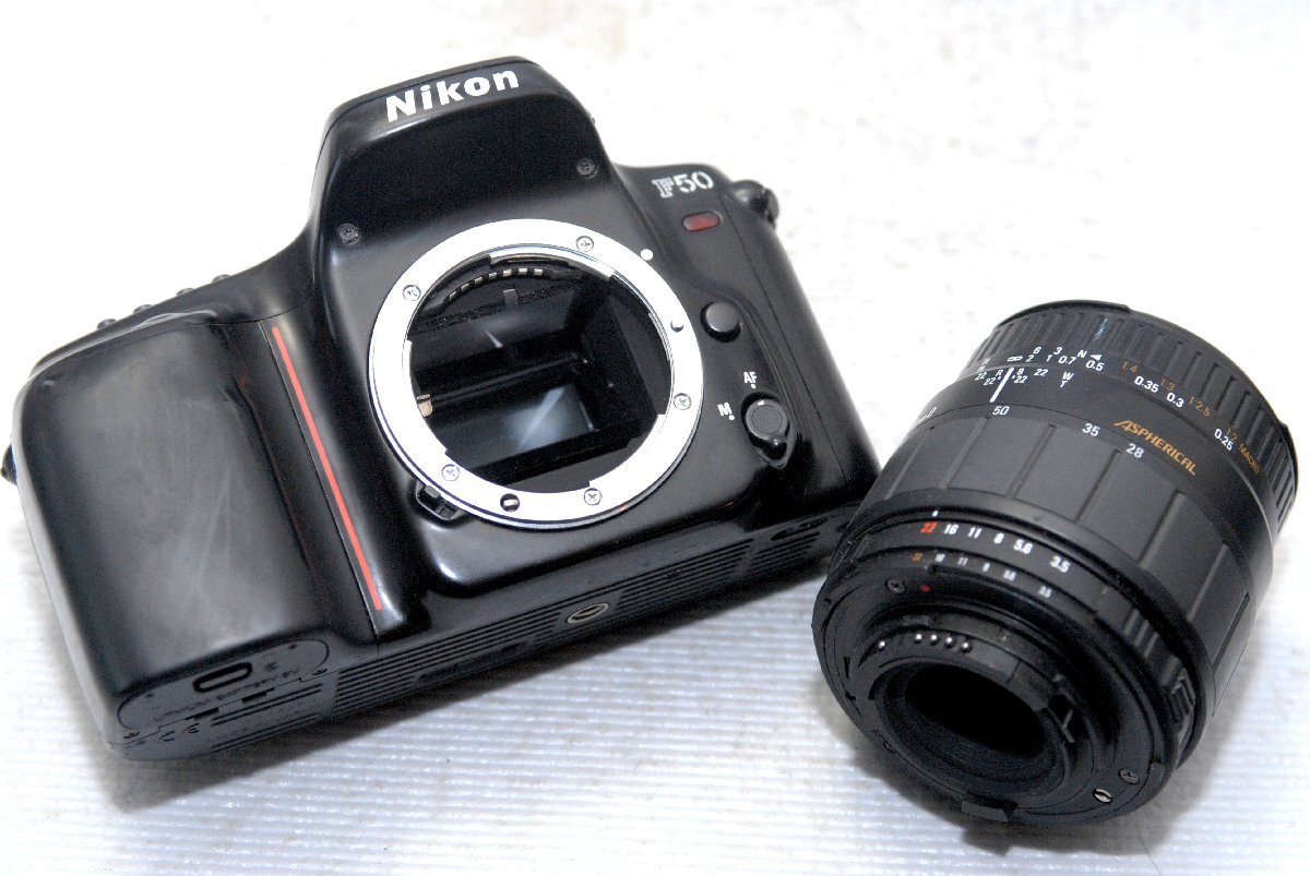 Nikon Nikon AF однообъективный зеркальный камера F50 корпус + (28-80mm AF линзы есть ) редкий работа товар 