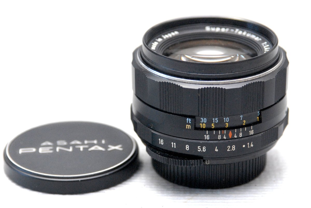 ( красивый )PENTAX Pentax оригинальный M42 крепление специальный 50mm высококлассный одиночный подпалина пункт линзы 1:1.4 редкий работа товар 