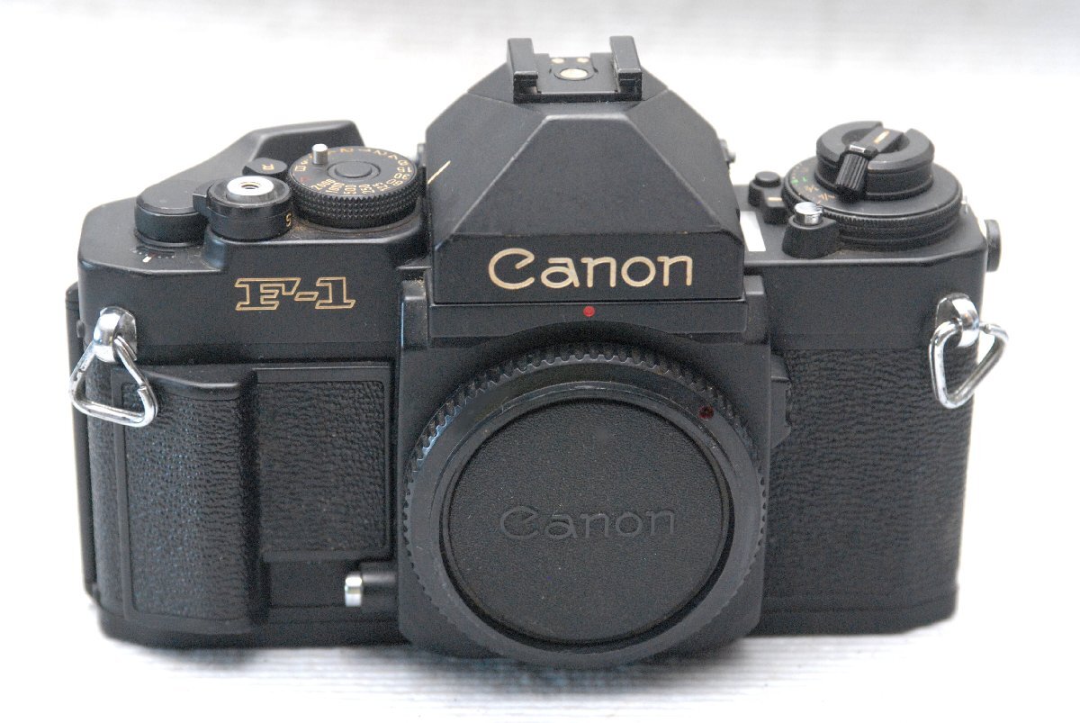 Canon キャノン 最高峰 一眼レフカメラ NEW F-1 ボディ +（アイレベルファインダー付） 希少な作動品 （腐食無し）
