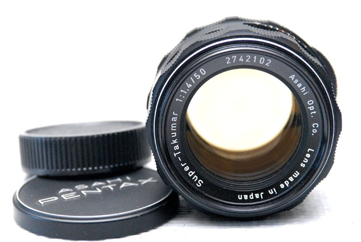 ( красивый )PENTAX Pentax оригинальный M42 крепление специальный 50mm высококлассный одиночный подпалина пункт линзы 1:1.4 редкий работа товар 