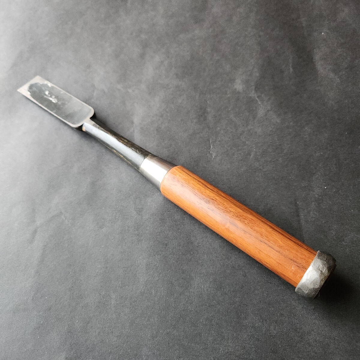 新品未使用　長期保管品　登録　舟弘　叩き鑿　八分　面取り【検清久清忠長弘東一正芳左市弘廣近目次のら孝弘舟弘鑿鉋鋸天然砥石大工道具】_画像3