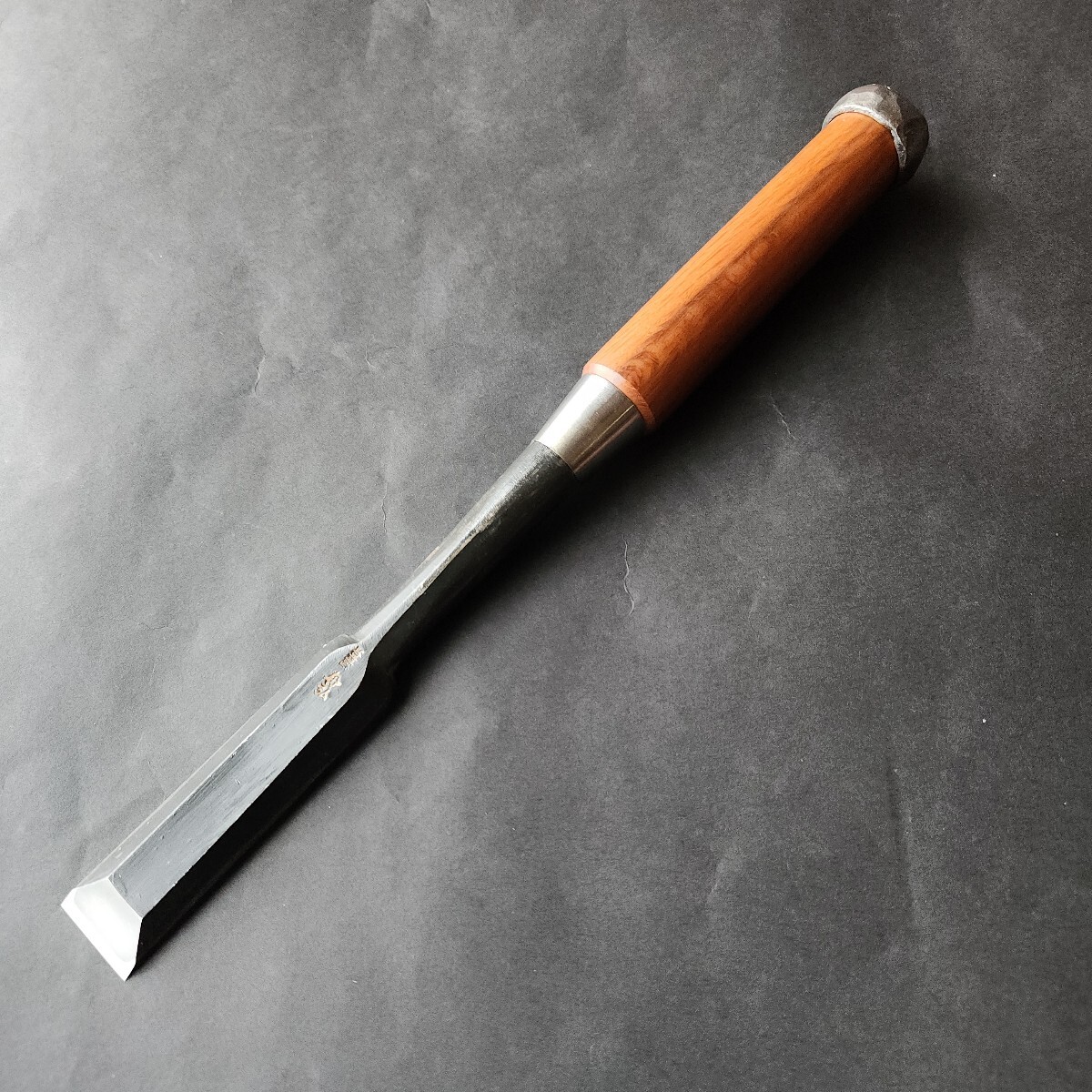 新品未使用　長期保管品　登録　舟弘　叩き鑿　八分　面取り【検清久清忠長弘東一正芳左市弘廣近目次のら孝弘舟弘鑿鉋鋸天然砥石大工道具】_画像4