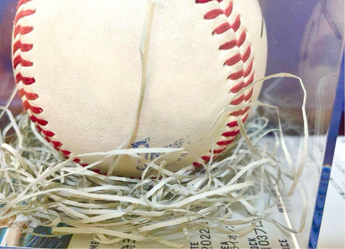 山本由伸 直筆サインボール オリックス npb公式球 試合球 ケース