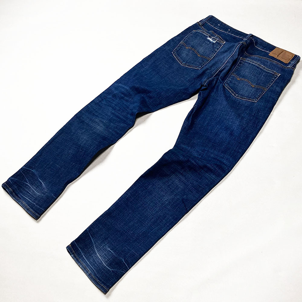 AMERICAN EAGLE アメリカンイーグル ダメージ ジーンズ メンズ W32 クラッシュ加工 USED加工 NE(X)T LEVEL FLEX SLIM ジッパーフライ