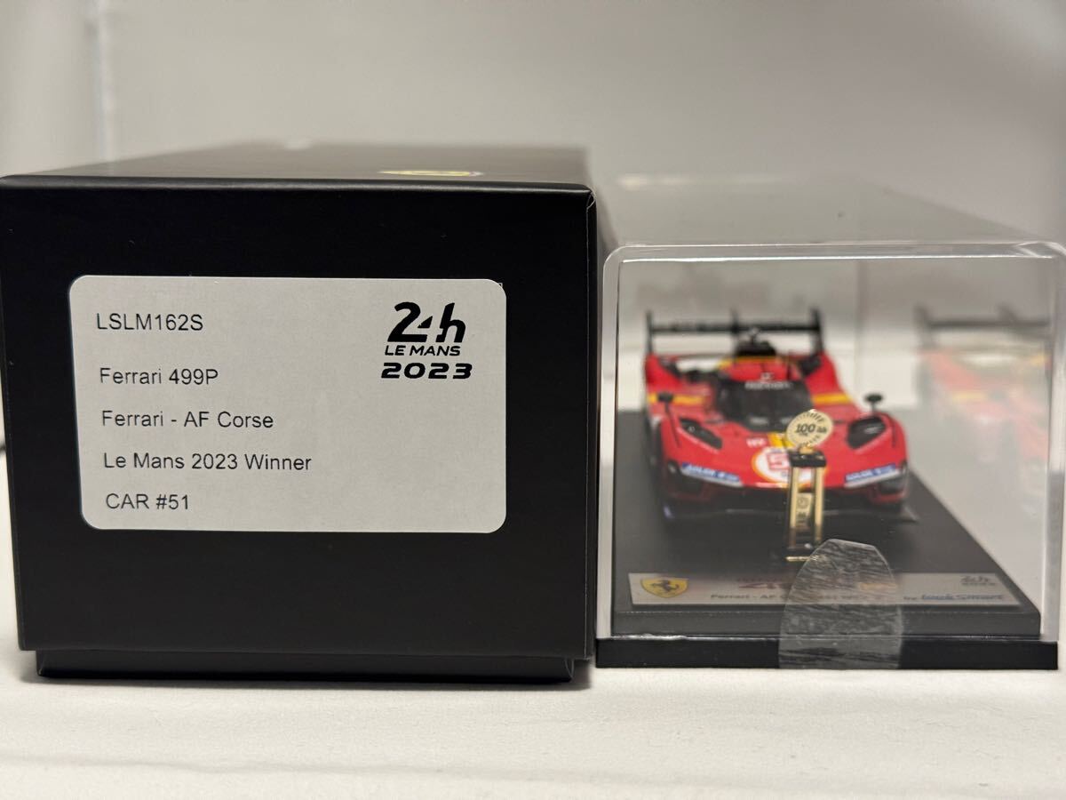 LOOKSMART 1/43 Ferrari 499P ♯51 トロフィー付き Le Mans 2023 Winner フェラーリ ル・マン 24h ルックスマート ルマン WEC LSLM162S レーシングカー