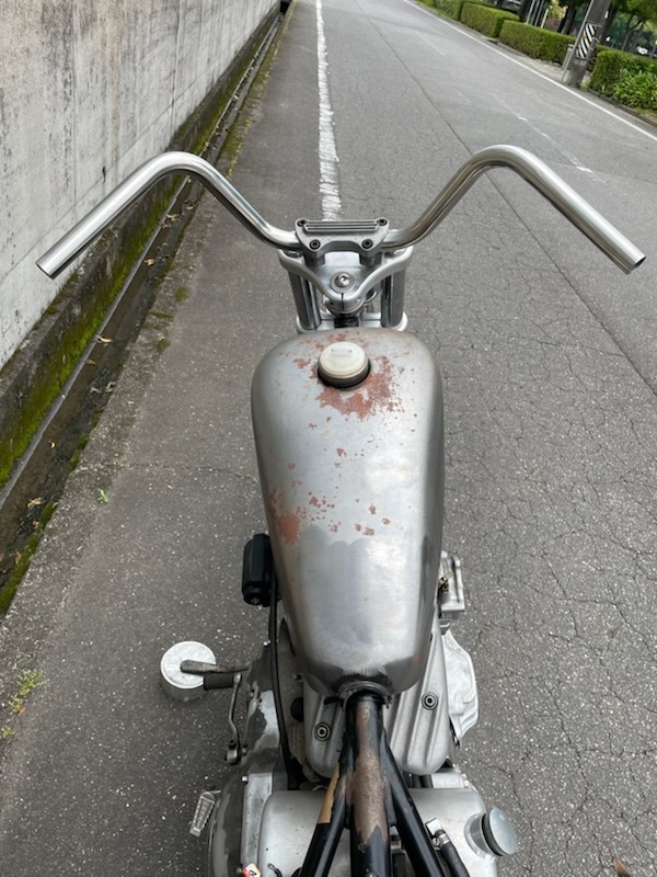 日本製です イージーライダーバー（エイプ） H180mm 1インチ ハンドル ステンレス製 ポリッシュ済み アメリカン チョッパー ハーレー_画像7