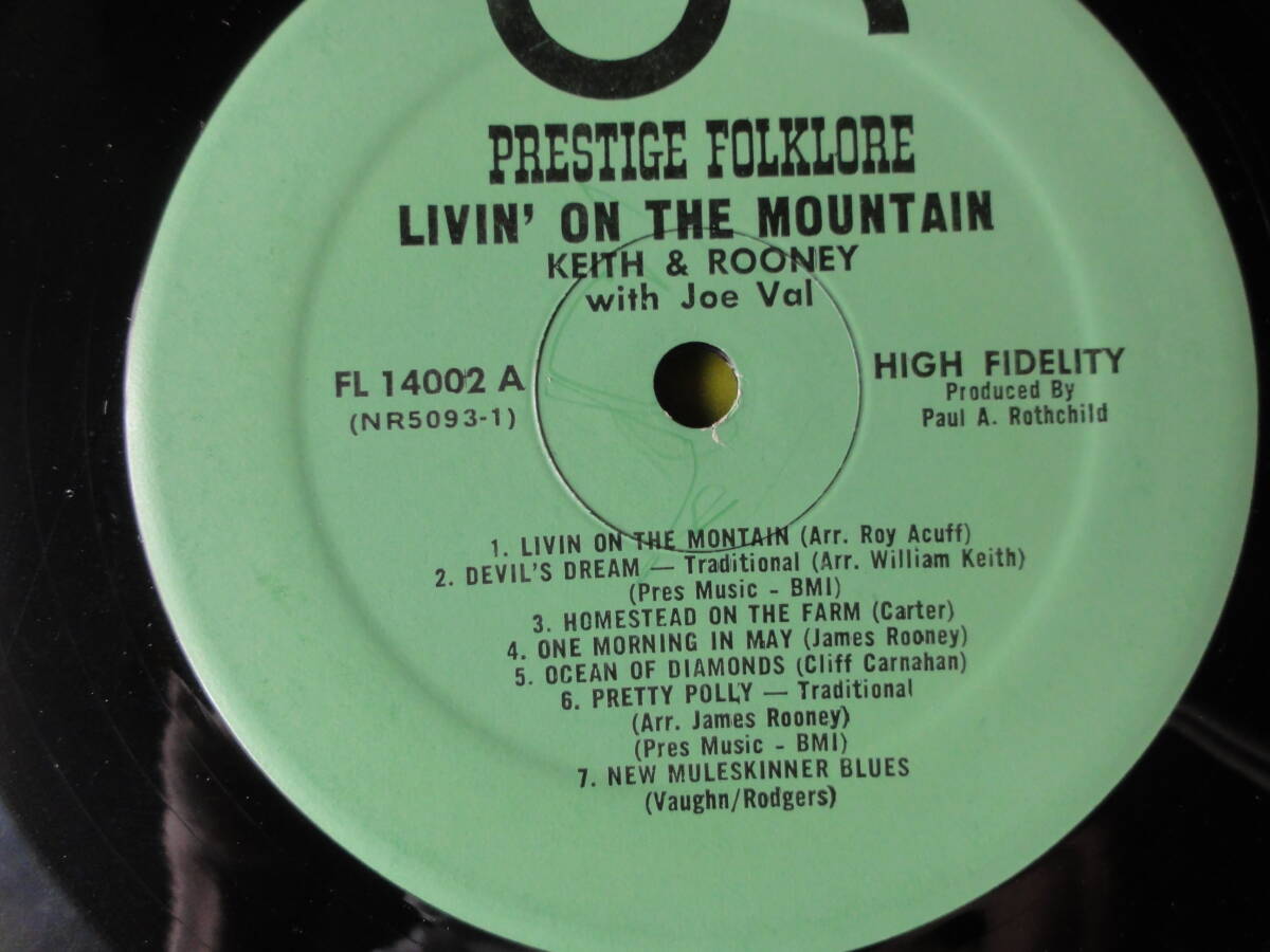 bill keith & jim rooney / bluegrass livin on the mountain ●US盤●_画像3