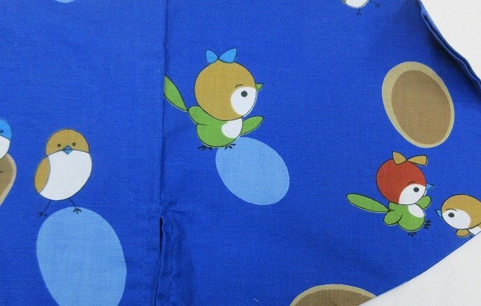 inagoya★メール便で送料無料【1～2歳用◆男の子浴衣】サイズ90cm 綿 新品 花火大會 お祭り 子供 浴衣デビュー 赤ちゃん 青系 鳥 a9748mq