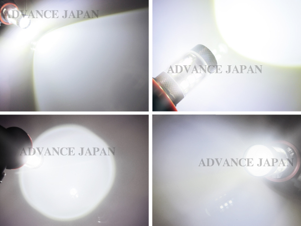 送料無料 S25 ダブル 球 BAY15d-180° LED バルブ CREE 56w ホワイト 白