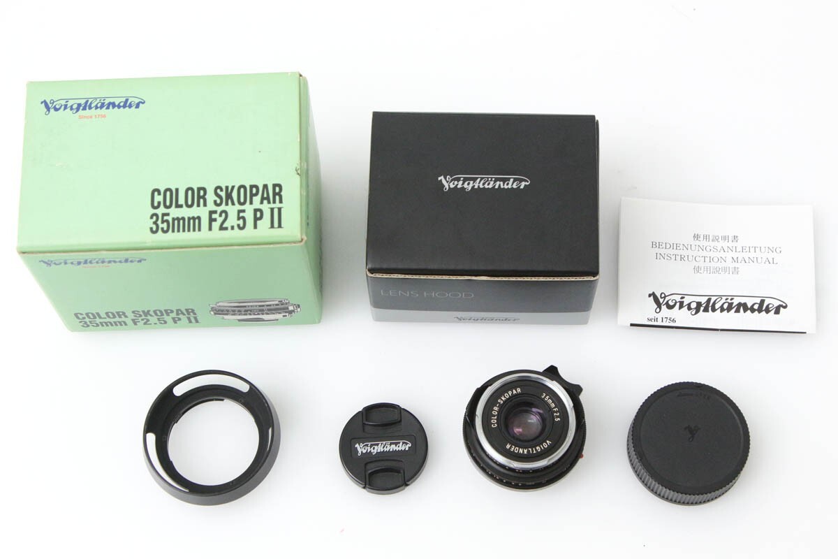 【全額返金保証】并品｜フォクトレンダー Voigtlander COLOR-SKOPAR 35mm F2.5 PII VM ライカMマウント用 CA01-R1592-3Z4