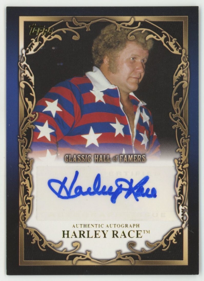ハーリーレイス直筆サイン Harley race/ハーリー・レイス】2012 Topps WWE Classic Hall of