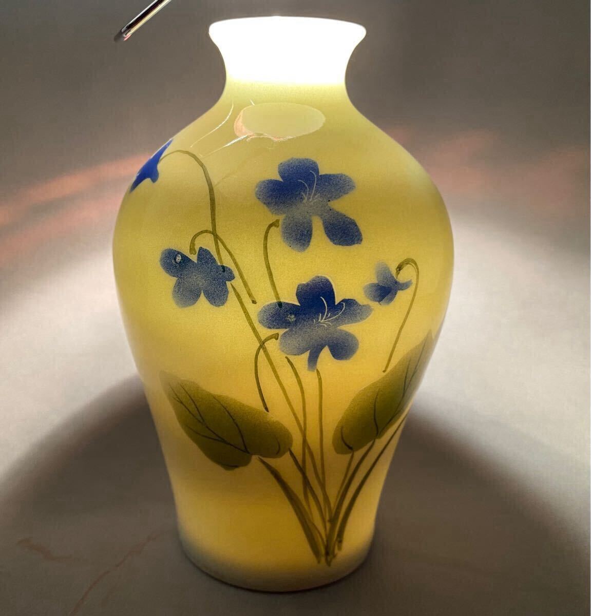 西浦焼 花瓶 美濃 西浦焼 花画花瓶