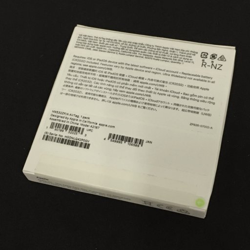  как новый Apple AirTag воздушный бирка 1 упаковка MX532ZP/A A2187 нераспечатанный товар сохранение с коробкой 