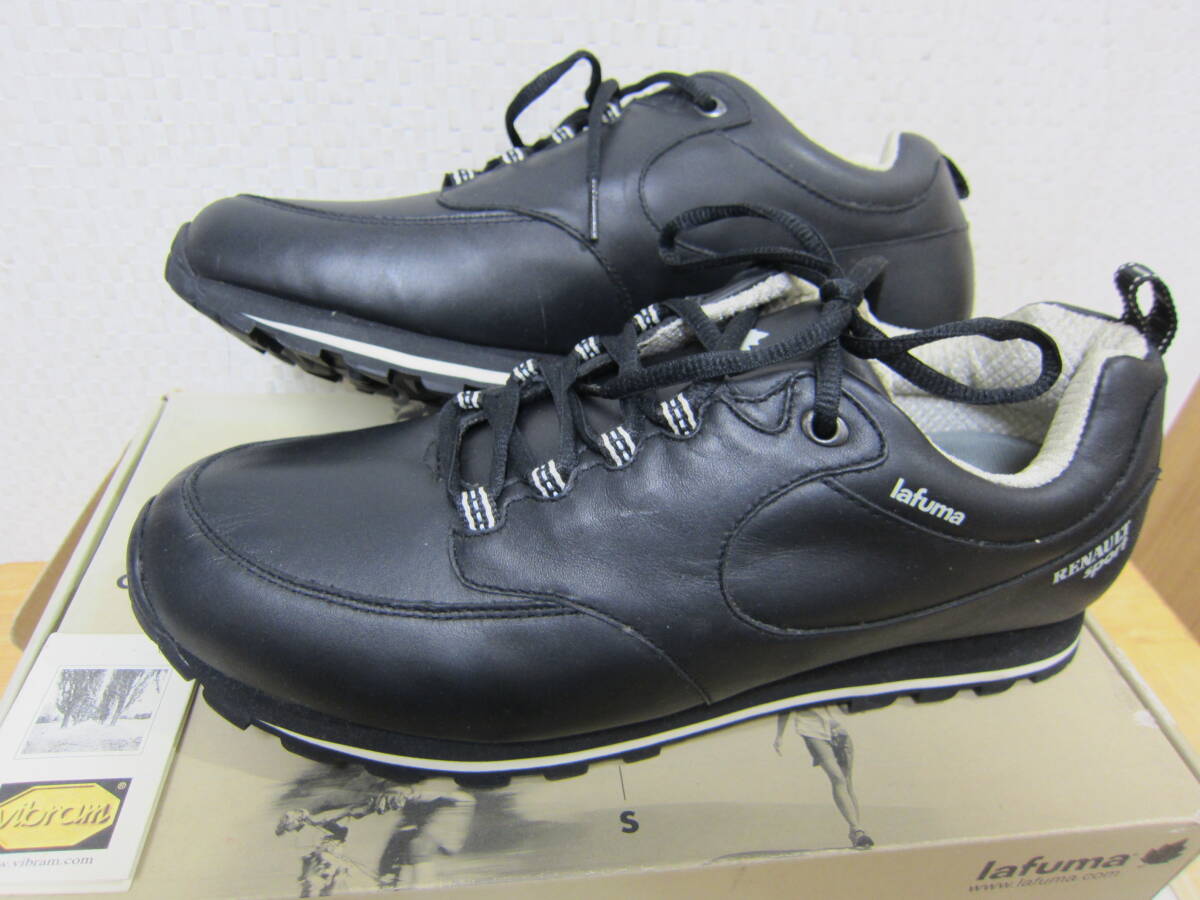 новый товар с ящиком товары долгосрочного хранения lafuma × RENAULT WALK LATHER RS чёрный 30cm черновой ma× Renault обувь для вождения Vibram подошва Sagawa Express 700 иен