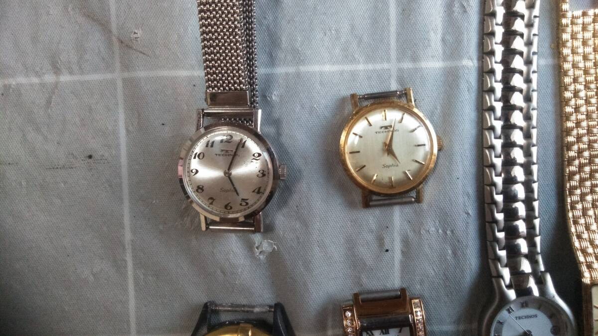 TECHNOS テクノス 腕時計 まとめ売り クォーツ 手巻 8本 ジャンク
