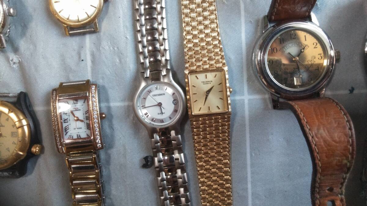 TECHNOS テクノス 腕時計 まとめ売り クォーツ 手巻 8本 ジャンク