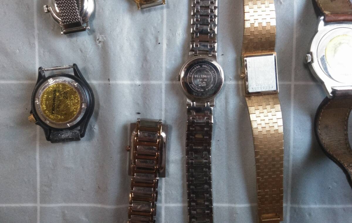TECHNOS テクノス 腕時計 まとめ売り クォーツ 手巻 8本 ジャンク